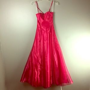Jessica McClintock Pink pageant dance dress corset
